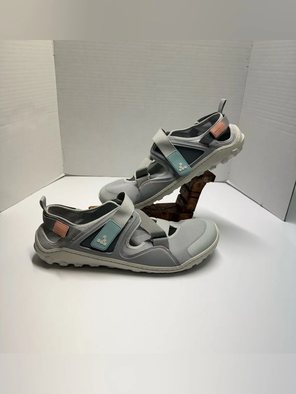 Vivobarefoot Tracker Sandal  Men’s 48 -14US Glacier Gray Textile  309511-03 New